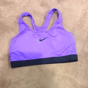 Nike Dri-Fit purple sports bra large